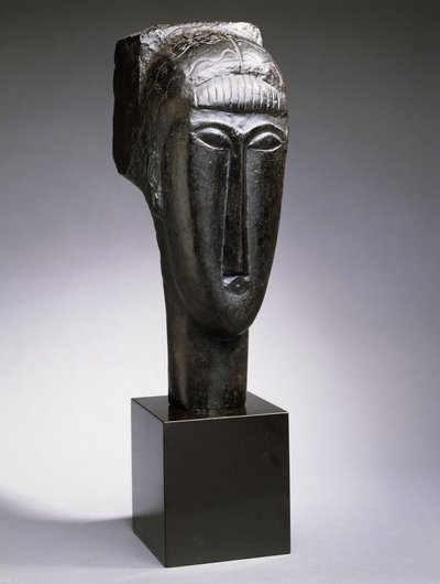 Testa di donna con frangia da Amedeo Modigliani
