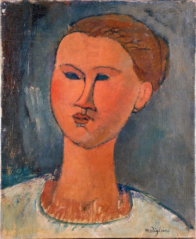 Testa di una giovane donna da Amedeo Modigliani