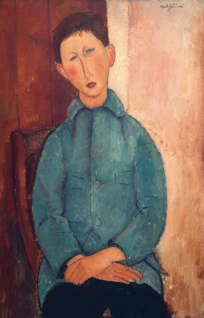 Ragazzo con giacca blu da Amedeo Modigliani