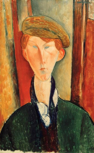 Giovane uomo con berretto da Amedeo Modigliani