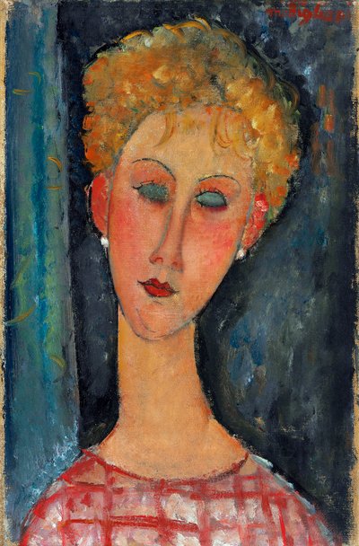 La bionda con gli orecchini, 1918-1919 da Amedeo Modigliani