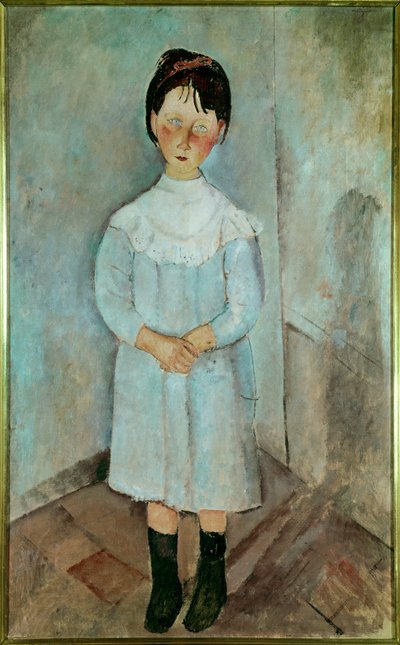 Bambina in blu, 1918 da Amedeo Modigliani
