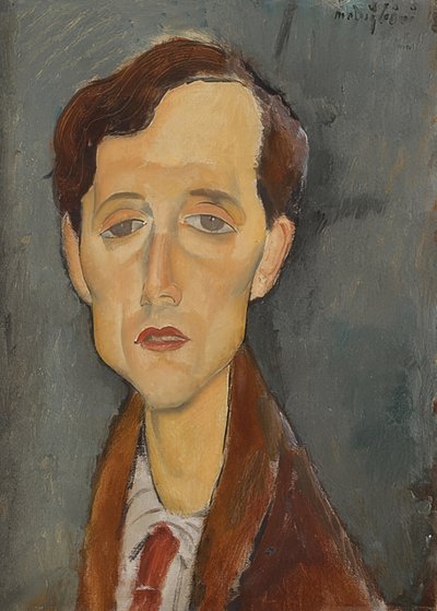 Ritratto di Franz Hellens da Amedeo Modigliani