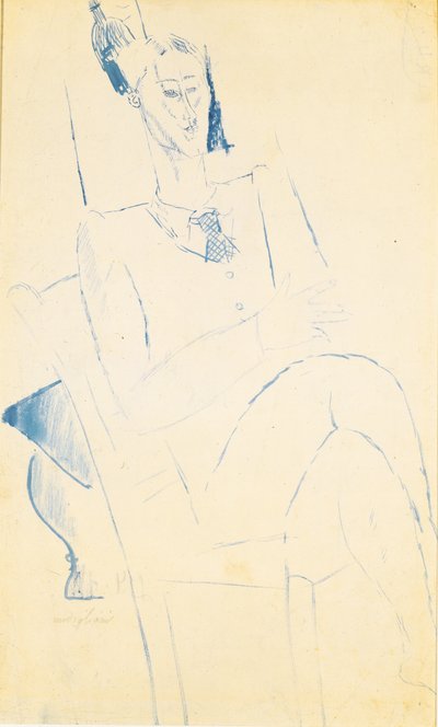 Ritratto di Jean Cocteau da Amedeo Modigliani
