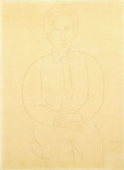 Ritratto di Soutine seduto, 1917 da Amedeo Modigliani