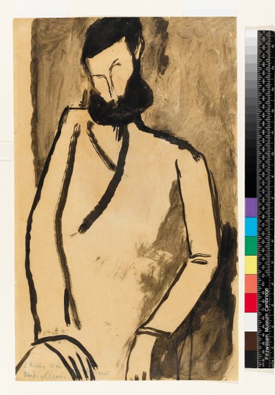 Ritratto di un uomo barbuto, 1909 da Amedeo Modigliani