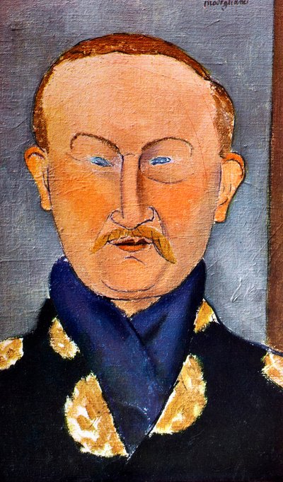 Ritratto del pittore Léon Bakst 1866-1924, 1917 da Amedeo Modigliani