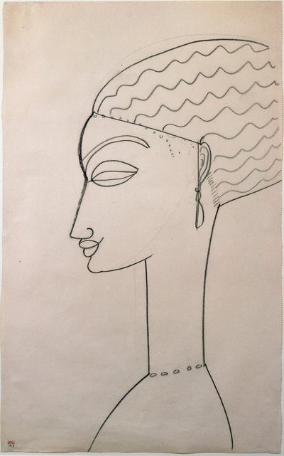 Profilo di donna. Disegno di Amedeo Modigliani, 1910-1911 da Amedeo Modigliani