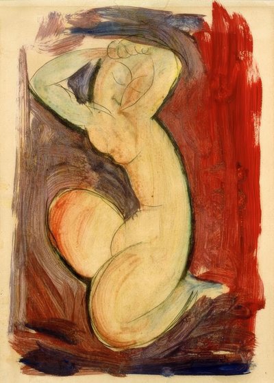 Cariatide rossa da Amedeo Modigliani
