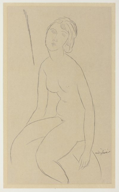 Nudo seduto da Amedeo Modigliani