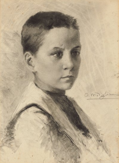 Autoritratto, 1899 da Amedeo Modigliani