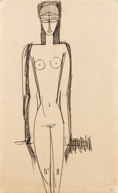 Nudo in piedi; Nu debout, c.1910-1911 da Amedeo Modigliani