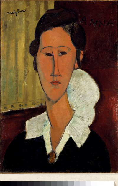 Donna con il colletto o ritratto di Anna Zborowska da Amedeo Modigliani