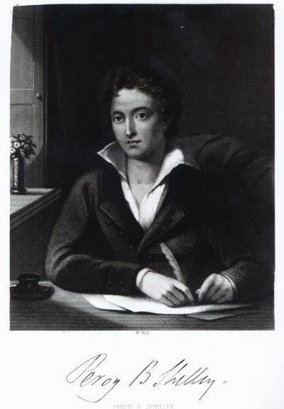 Percy Bysshe Shelley, inciso da William Holl da Amelia Curran