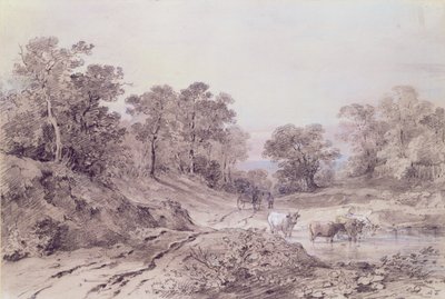 Una strada di campagna tra gli alberi da Amelia Long