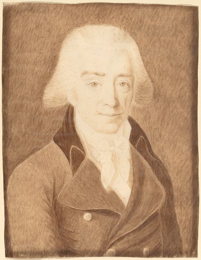 Uomo in un Grande Cappotto da American 18th Century or Possibly Joseph Badger