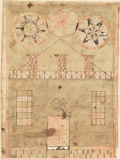 Casa Fraktur da American 19th Century