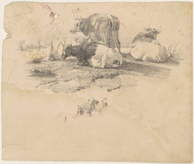 Mandria di Bovini da American 19th Century