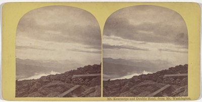 Monte Kearsarge e Double Head, dal Monte Washington da American 19th Century