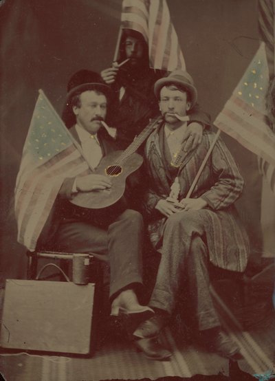 Ritratto di tre uomini da American 19th Century