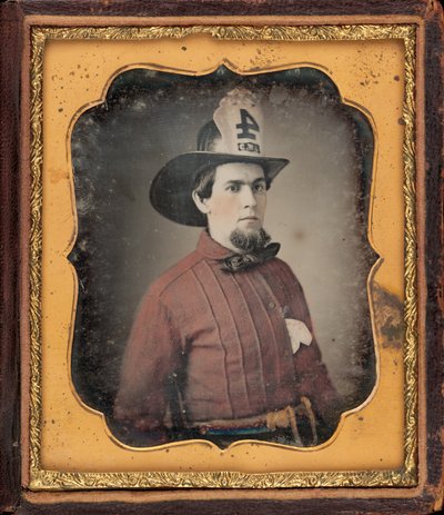 Ritratto di un Pompiere da American 19th Century