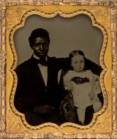 Ritratto di un uomo con bambino da American 19th Century