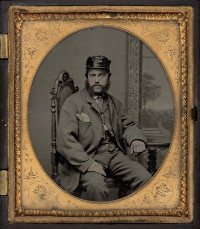 Ritratto di un soldato da American 19th Century