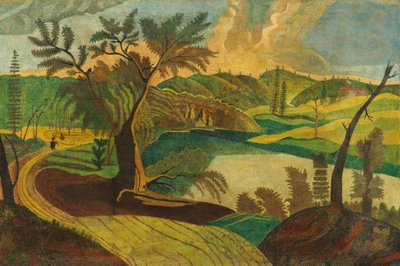 Paesaggio stilizzato da American 19th Century