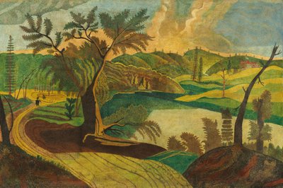 Paesaggio stilizzato da American 19th Century