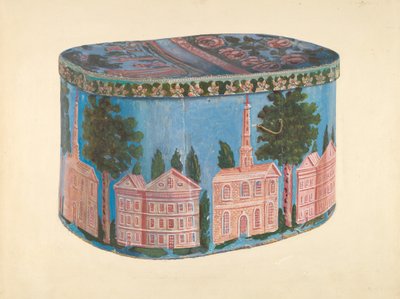 Scatola per cappelli da American 20th Century