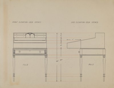 Scrivania da American 20th Century