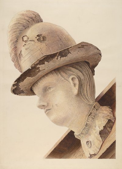 Polena della goletta "Haroldine" da American 20th Century