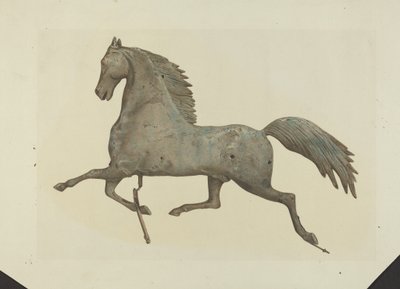Segnavento a forma di cavallo da American 20th Century