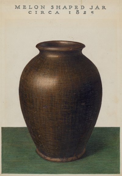 Vaso a forma di melone da American 20th Century