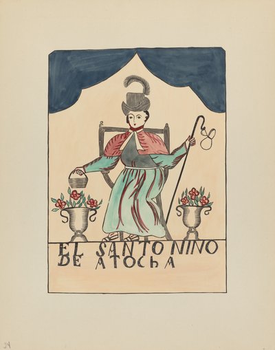 Tavola 24: Il Bambino Perduto di Atocha: Dal Portfolio "Designs Coloniali Spagnoli del Nuovo Messico" da American 20th Century