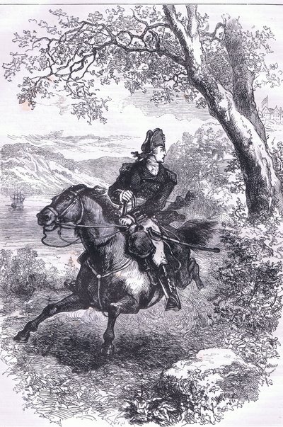 Fuga di Benedict Arnold, illustrazione da Cassells History of the United States pubblicata da Cassell, Petter & Galpin, c.1900 da American English school