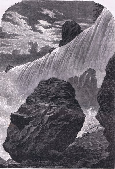 Cascate del Niagara, illustrazione da Cassells History of the United States pubblicata da Cassell, Petter & Galpin, c.1900 (litografia) da American English school