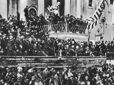 Seconda inaugurazione di Abraham Lincoln, 4 marzo 1865 da American Photographer (after)