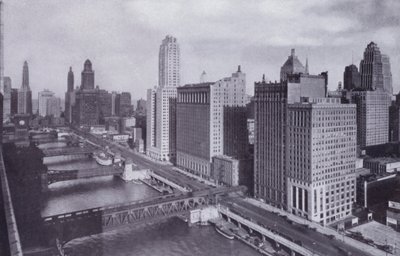 Chicago: Wacker Drive e ponti sul fiume Chicago da American Photographer (after)