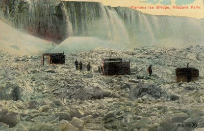 Famoso ponte di ghiaccio alle Cascate del Niagara, New York, USA da American Photographer (after)