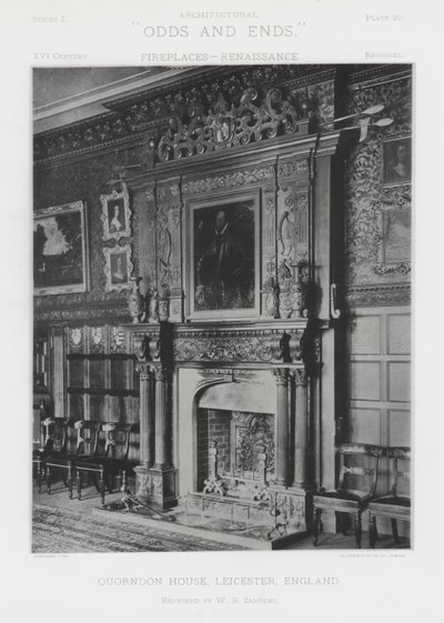 Camino: Quorndon House, Leicester, Inghilterra (foto in b/n) da American Photographer (after)