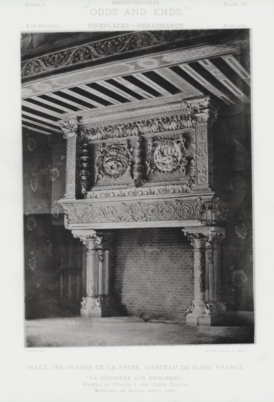 Camino: Sala delle Guardie della Regina, Chateau De Blois, Francia (foto in b/n) da American Photographer (after)