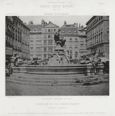 Fontana nel Neuer Markt, Vienna, Austria da American Photographer (after)