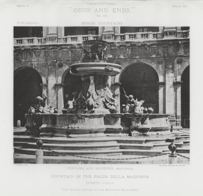 Fontana in Piazza Della Madonna, Loreto, Italia da American Photographer (after)