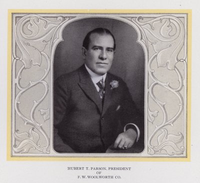 Hubert T Parson, Presidente della F W Woolworth Co da American Photographer (after)