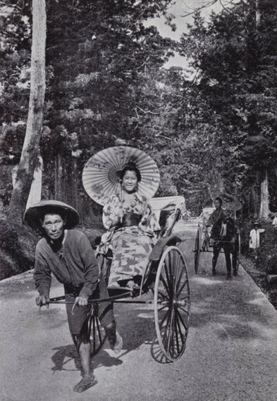 Ragazze giapponesi in jinriksha da American Photographer (after)