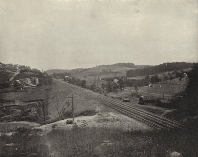 Pozzi di gas naturale, Grapeville, Pennsylvania (foto in b/n) da American Photographer (after)