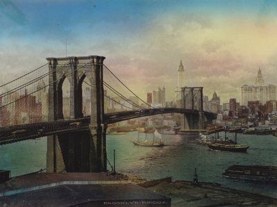 New York: Ponte di Brooklyn e Lower New York da American Photographer (after)