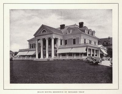 Newport, Rhode Island: Beach Mound, Residenza di Benjamin Thaw da American Photographer (after)