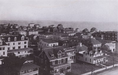 Old Orchard Beach, Maine: Il villaggio guardando a est dalla Old Orchard House da American Photographer (after)